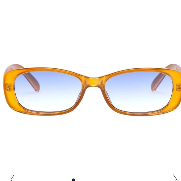 LeSpecs LSP2352192 Sunglasses Frames RX-able Toffee Shimmer. Blue Gradient NWT - Picture 1 of 9